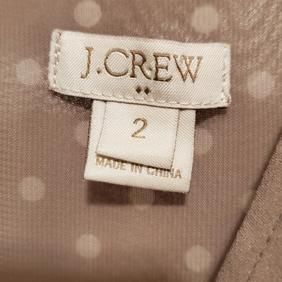 J.Crew Taupe Polka-dot Party Dress - Picture 3 of 5